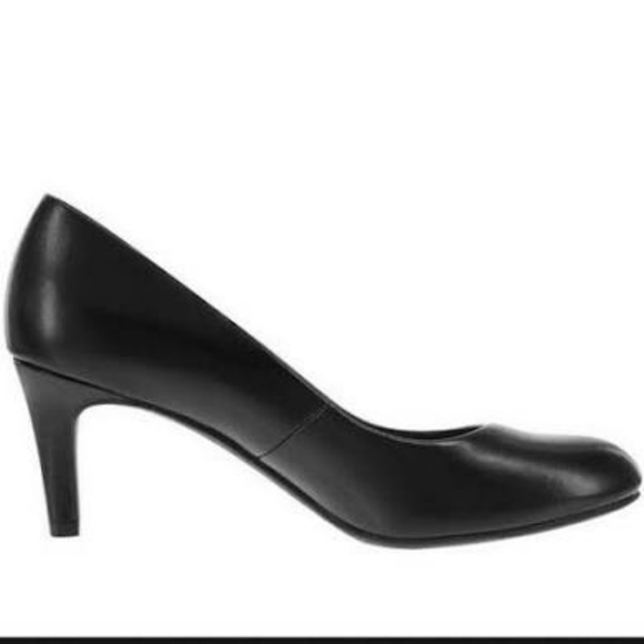 Dexflex Comfort Karma Round Toe Black Pumps WIDE Size 5.5 W - Picture 2 of 5